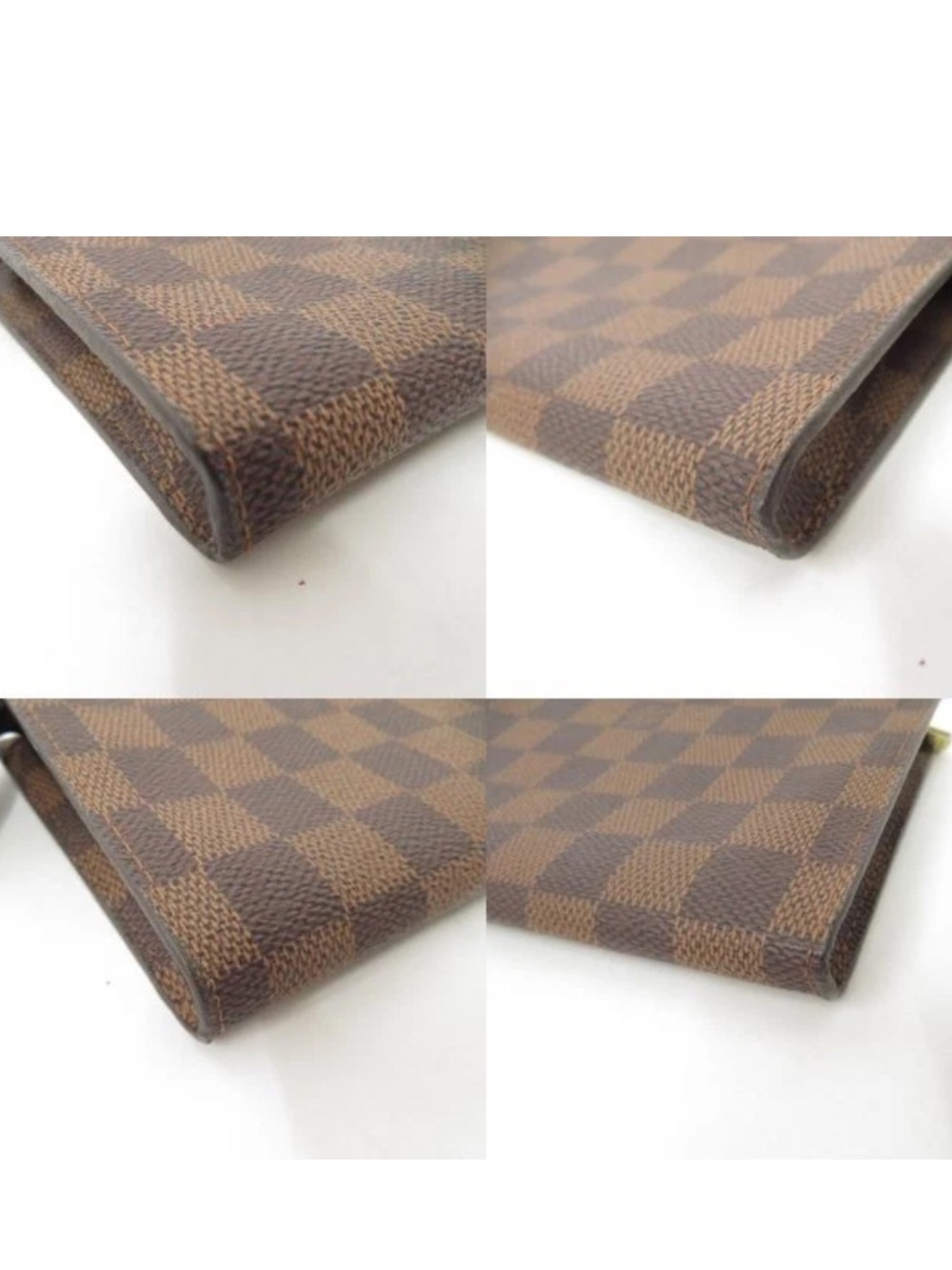 Louis Vuitton Brown Damier Ebene Bag with Gold Hardware and unbranded chain - Picture 13 of 14